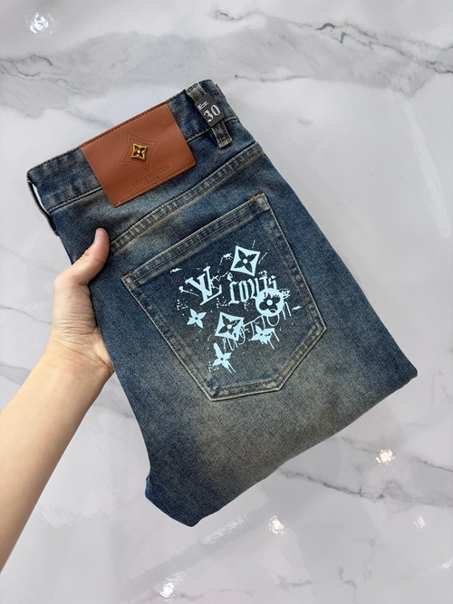 Louis Vuitton Top - Quality Custom Stretch Denim Jeans