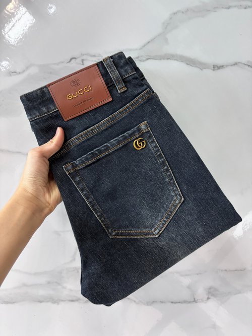 Gucci Premium Denim Jeans with Fine Craftsmanship