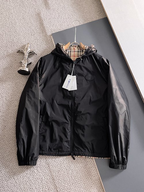 Burberry Double-sided Collared Jacket with Premium Style