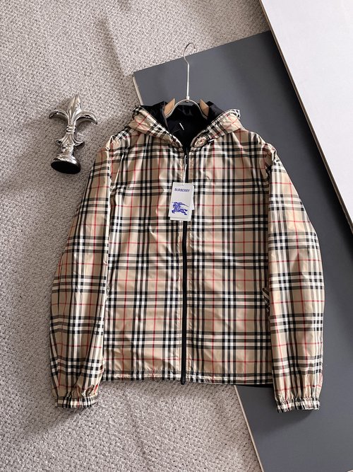 Burberry Double-sided Collared Jacket with Premium Style