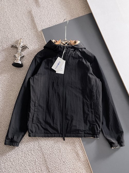 Burberry Double-sided Jacket with Polyester Fabric