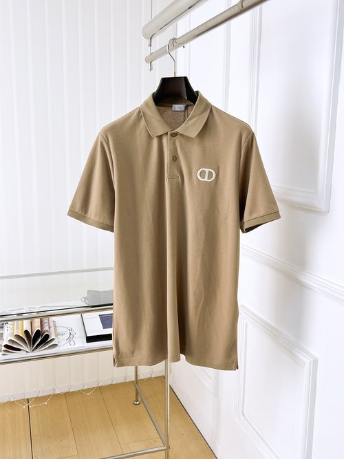 Dior High-quality Short-sleeve Polo Shirt with Embroidered Logo