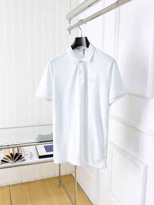 Dior High-quality Short-sleeve Polo Shirt with Embroidered Logo