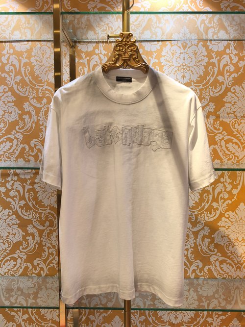 Balenciaga Patchwork and Embroidery Short Sleeve T-Shirt