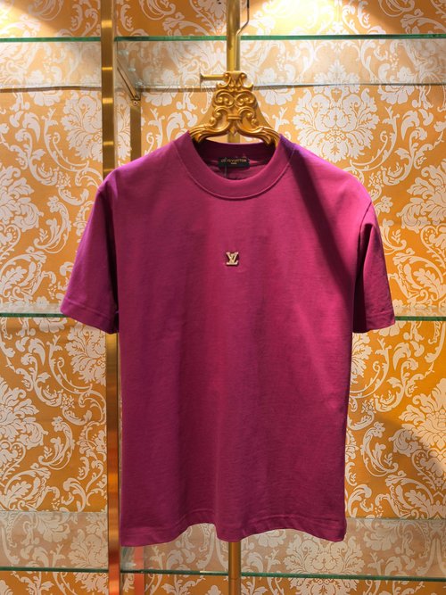 Louis Vuitton Hardware and Embroidery Short Sleeve T-Shirt