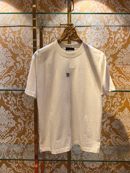Louis Vuitton Hardware and Embroidery Short Sleeve T-Shirt