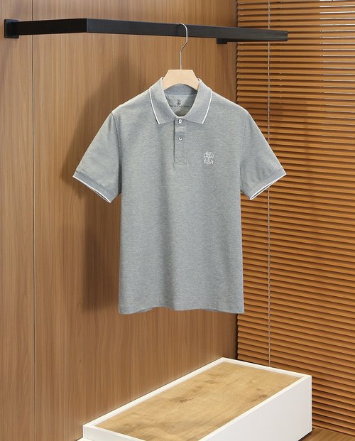 Loewe Classic Polo Shirt with Logo Embroidery and Color Contrast