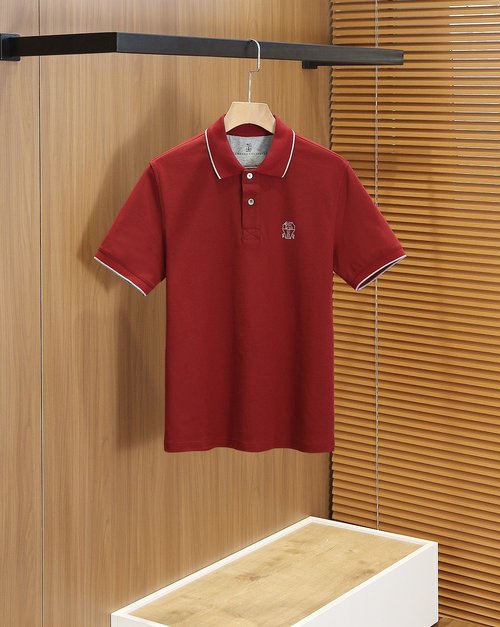 Loewe Classic Polo Shirt with Logo Embroidery and Color Contrast