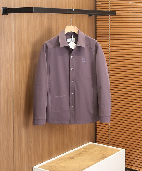 Loro Piana Elegant Jackets with Detailed Design in Purple, Gray & Camo