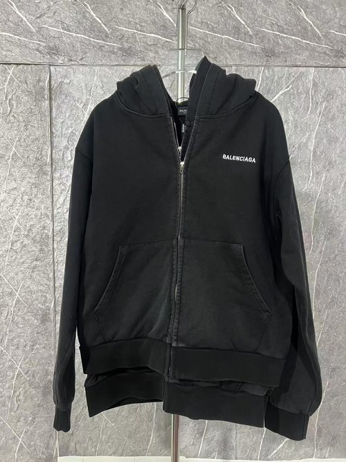 Balenciaga Cola Embroidered Mock Two-Piece Sweatshirt with Lettering