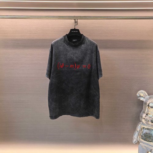 Balenciaga Embroidered Ripped Short-Sleeved T-Shirt