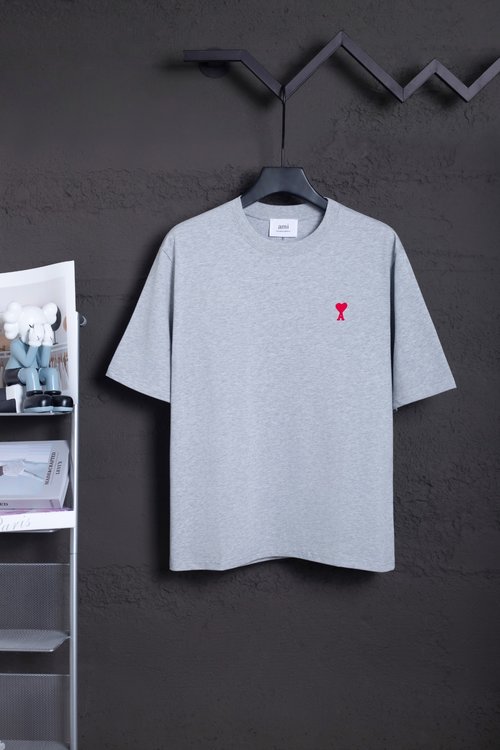 Ami Heavyweight Double Yarn Cotton Short Sleeve Shirt