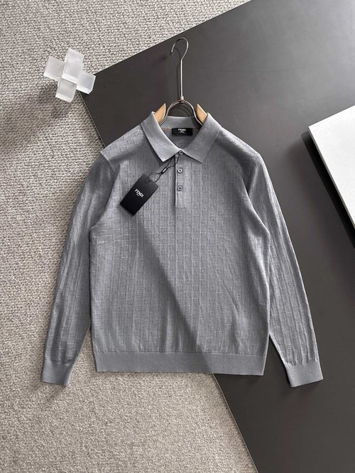 Fendi Soft Custom Polo with Graceful Pattern