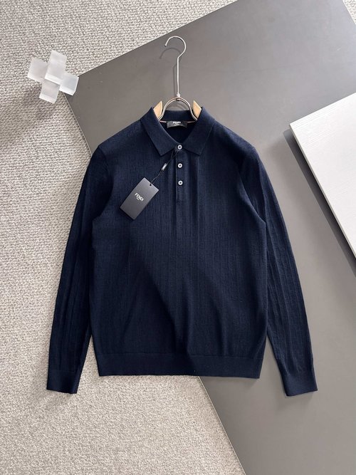 Fendi Soft Custom Polo with Graceful Pattern