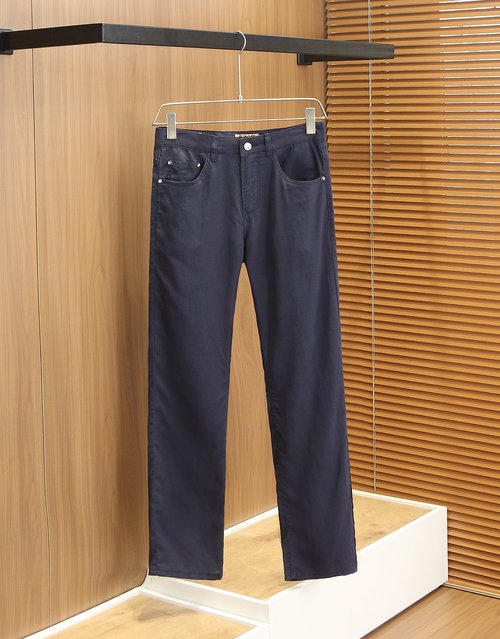 Boss Comfortable Tencel Linen Cotton Straight-leg Trousers