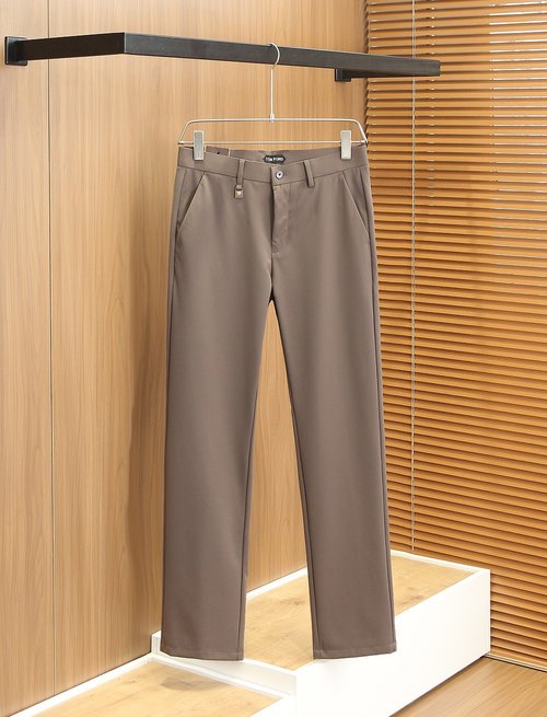 Tom Ford Elastic Casual Pants with Embroidered Pockets