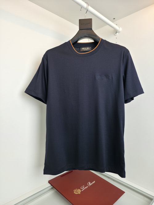 Loro Piana Versatile Crew-neck Short-sleeve T-shirt for Outdoor Activities