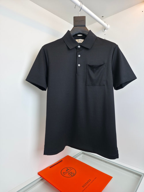 Hermes H Logo Polo Shirt, Luxurious and Breathable Fabric