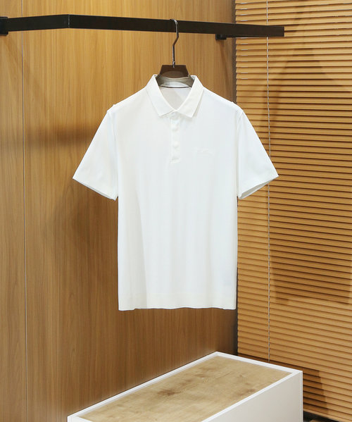 Loro Piana High-Quality 120s Cotton Henley Collar Knit Tee