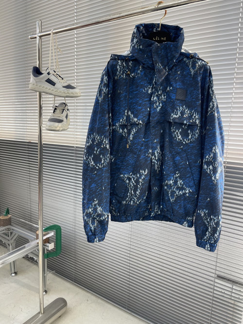 Louis Vuitton Sailing Print Windproof Jacket with Tech Features