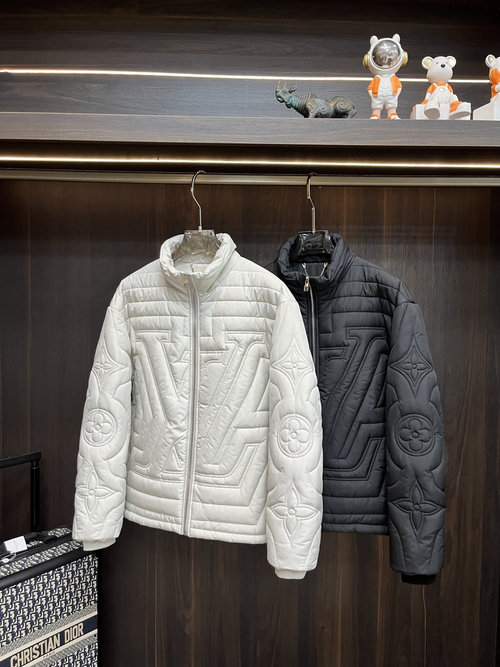 Louis Vuitton Embroidered Collar Cotton Jacket with Prints