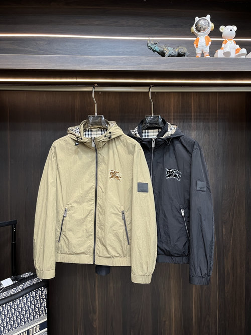 Burberry Hooded Jacket with New Logo Print