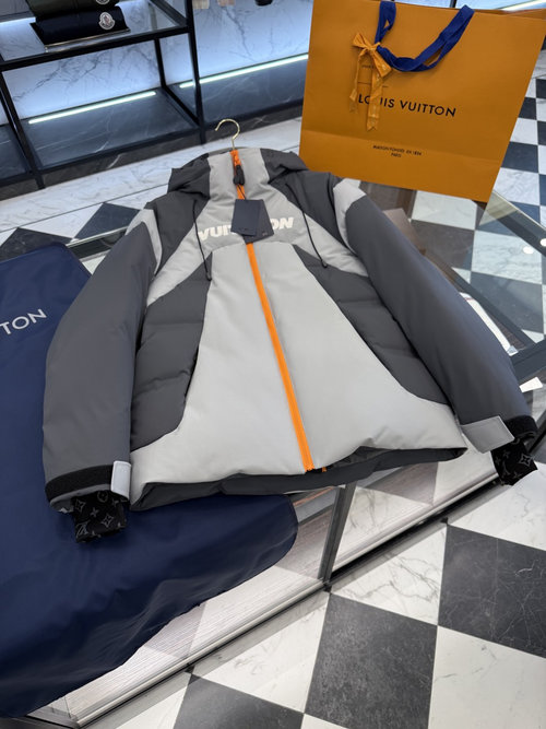 Louis Vuitton Gray Ski Down Jacket, Additional Detail Images