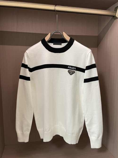 Prada Fashionable Knitwear with Brand Elements