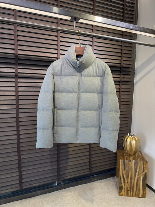 Zegna Innovative Down Jacket Crafted from Wool-Cashmere Blend