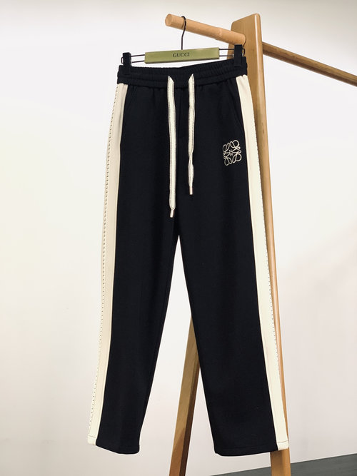 Loewe Embroidered Webbing Casual Trousers with Unique Style