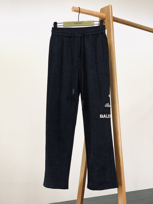 Balenciaga Soft Fabric Embroidered Drawstring Trousers