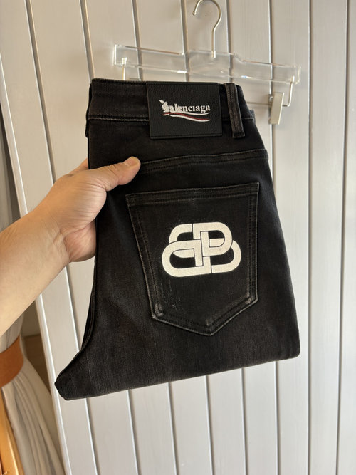 Fendi Soft Jeans with Cowhide Tag, Classic Blue Wash