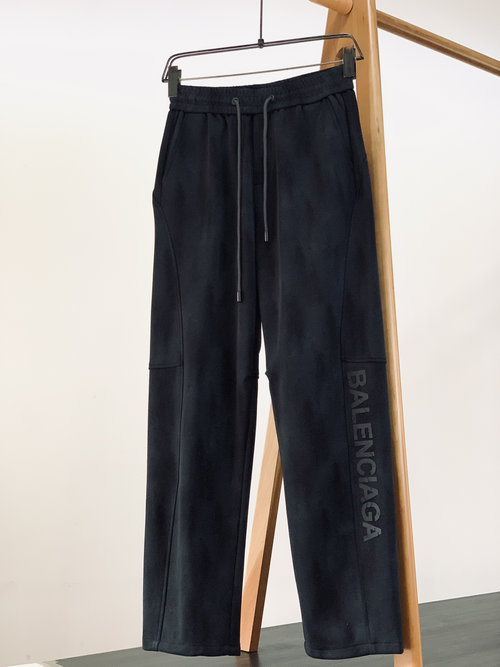 Balenciaga Relaxed Fit Drawstring Casual Pants in Soft Fabric