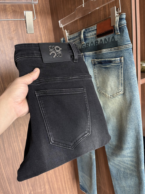 Fendi Soft Jeans with Leather Waist Tag, Popular Item