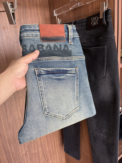 Fendi Soft Jeans with Leather Waist Tag, Popular Item