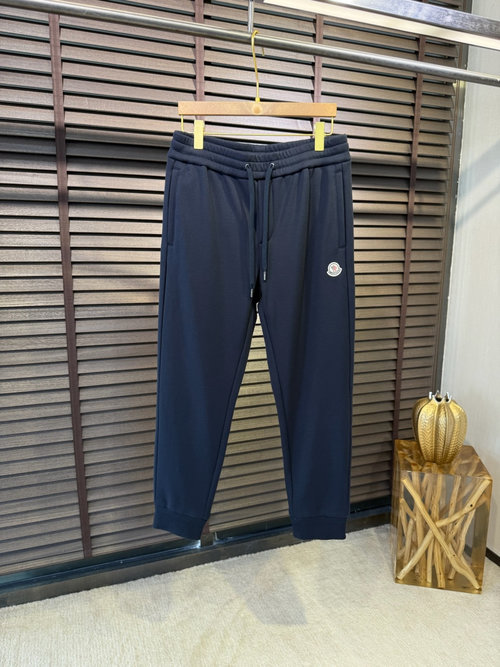 Moncler Imported Fabric Fleece Joggers with Logo