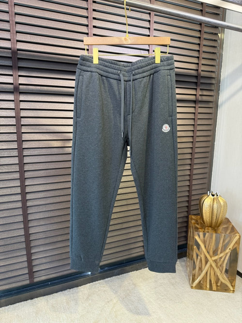 Moncler Imported Fabric Fleece Joggers with Logo