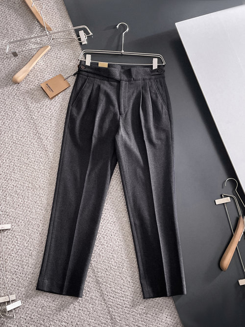 Burberry Customized Casual Trousers with Great Texture