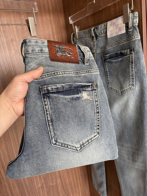 Fendi Soft Jeans with Luxury Leather Waist Tag