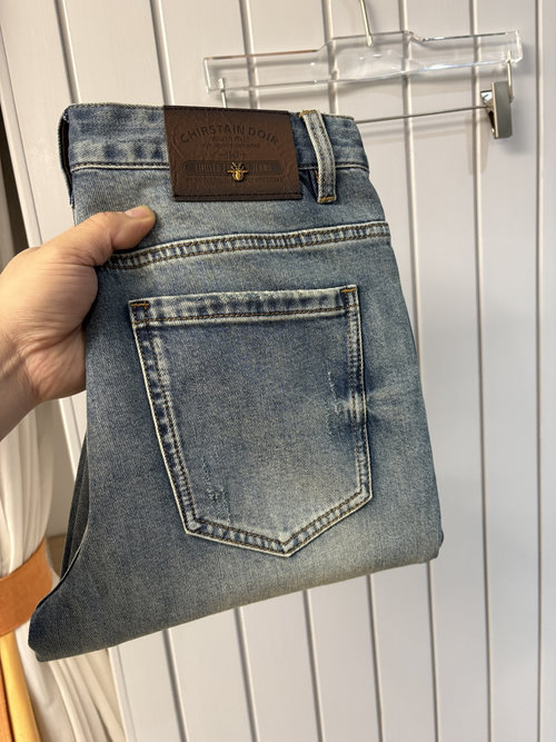 Fendi Soft Jeans with Luxury Leather Waist Tag