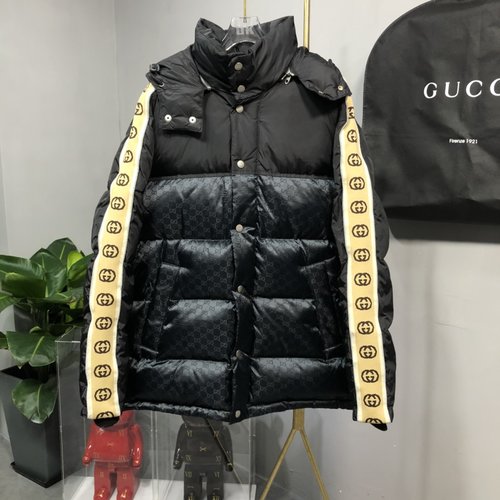 Gucci High-Quality 3M Reflective Logo Patchwork Puffer Jacket