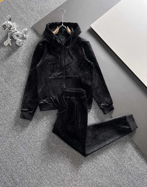 Louis Vuitton Top Full-flower Embossed Hooded Suit