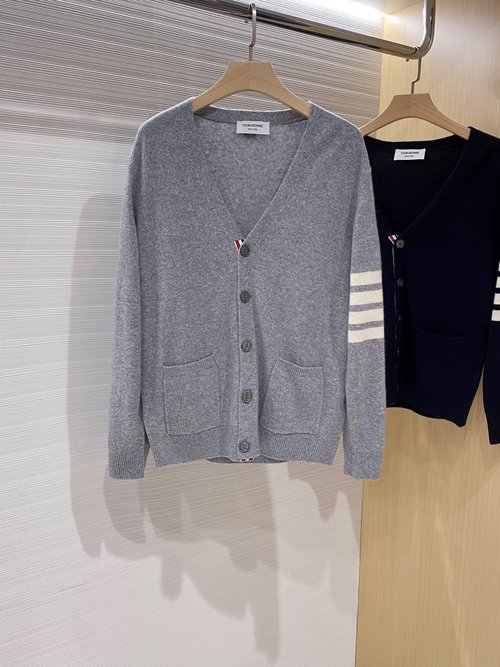 Thom Browne Classic Knit Cardigan with Unique Design