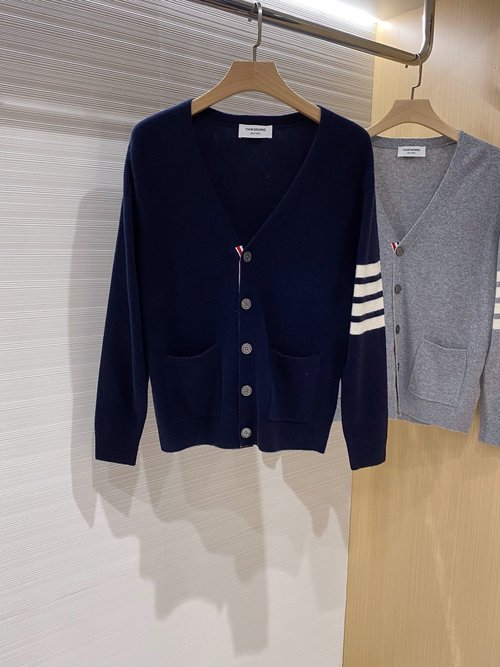 Thom Browne Classic Knit Cardigan with Unique Design and Premium Material