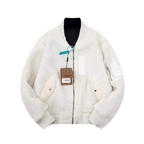 Burberry Double-Sided Logo Fleece Coat