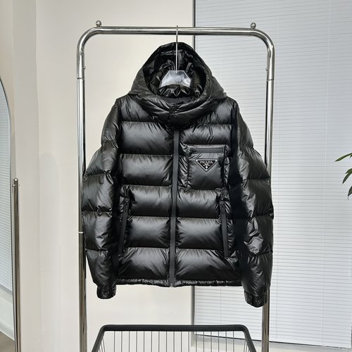 Prada High - end Down Jacket with 90% Down, Colorful Design