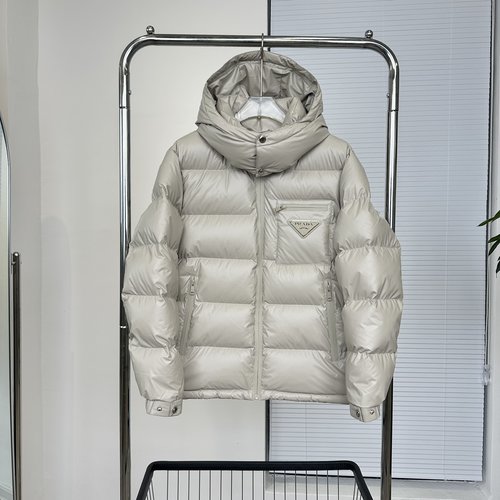 Prada High - end Down Jacket with 90% Down, Colorful Design