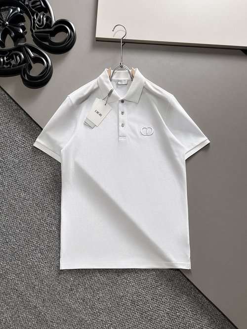 Dior Classic Polo Shirt with Logo, Breathable and Stylish