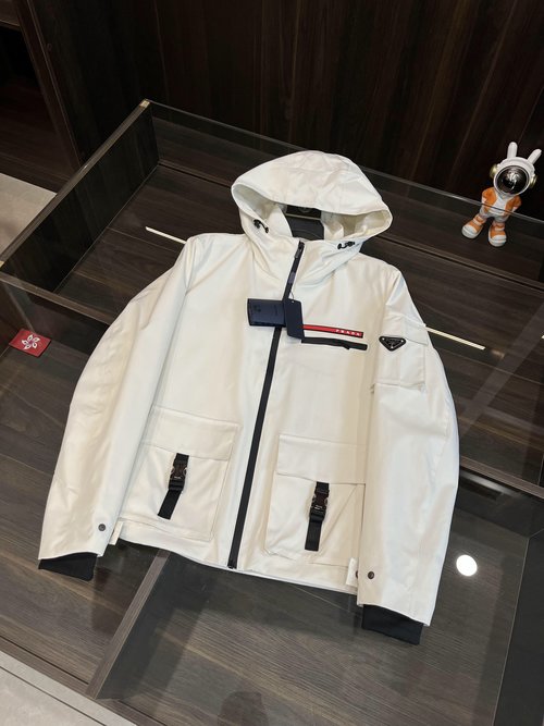 Prada Premium and Comfortable Jacket with Brand Elements