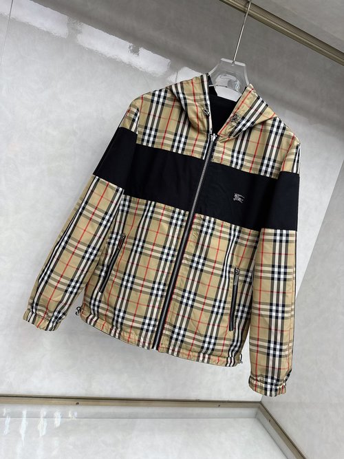 Burberry Breathable Custom Fabric Jacket
